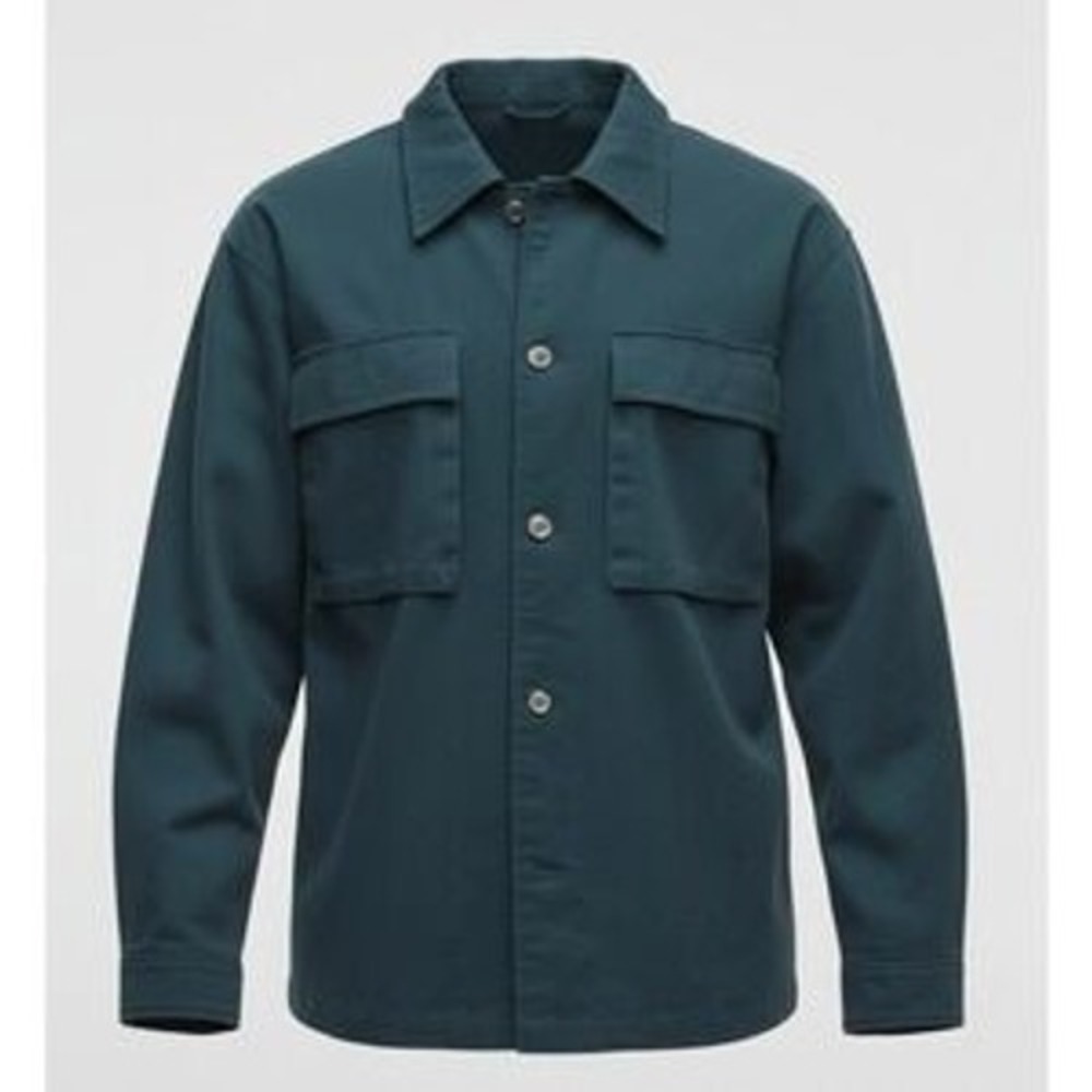 Mode of One Mens Deep Malachite Green Cotton Utility Shirt Jacket XL 100188085MN